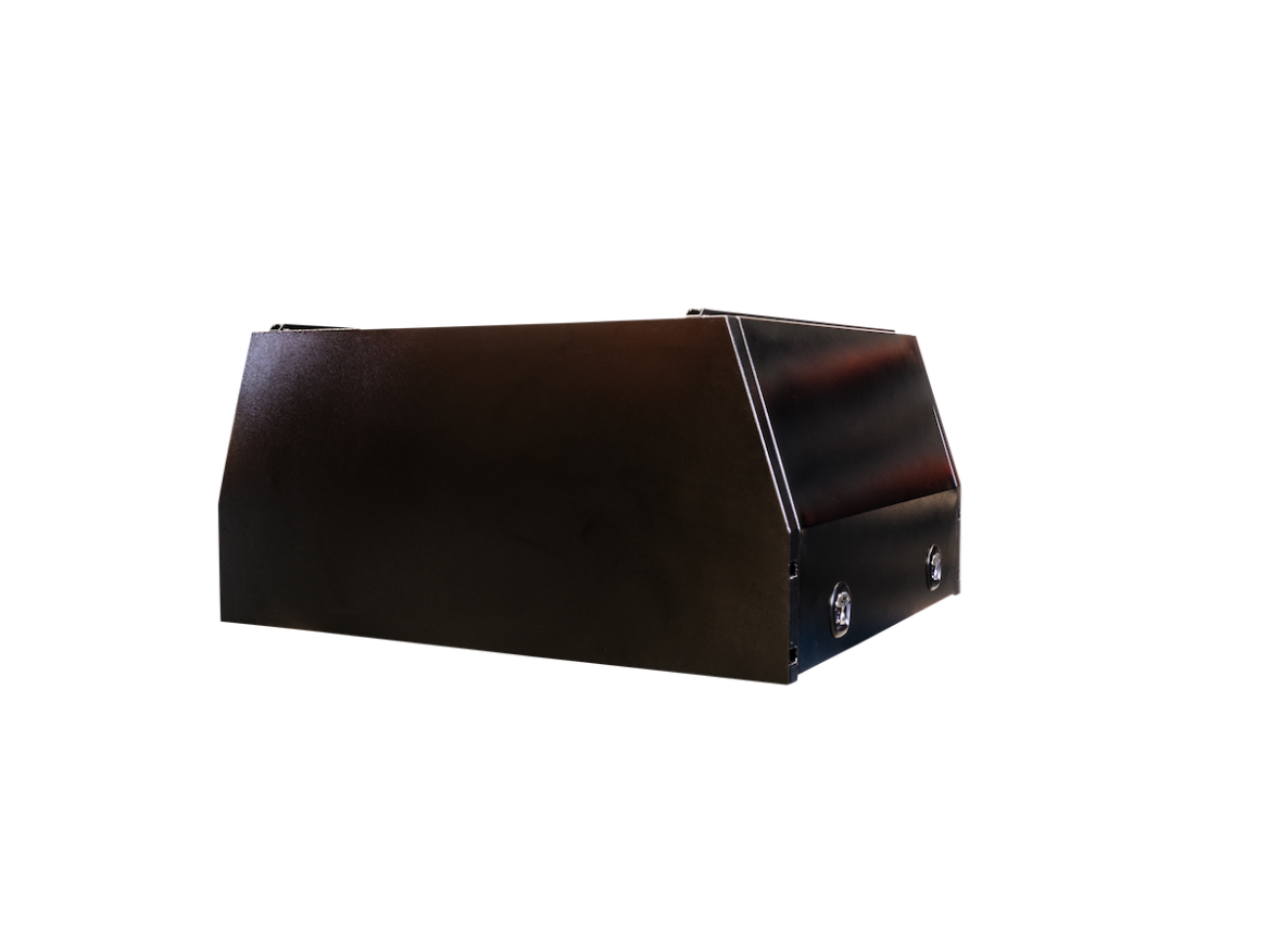 Picture of PARAMOUNT ALUMINIUM UTE CANOPY - RIPPLE BLACK - 1200L x 1800W x 871H