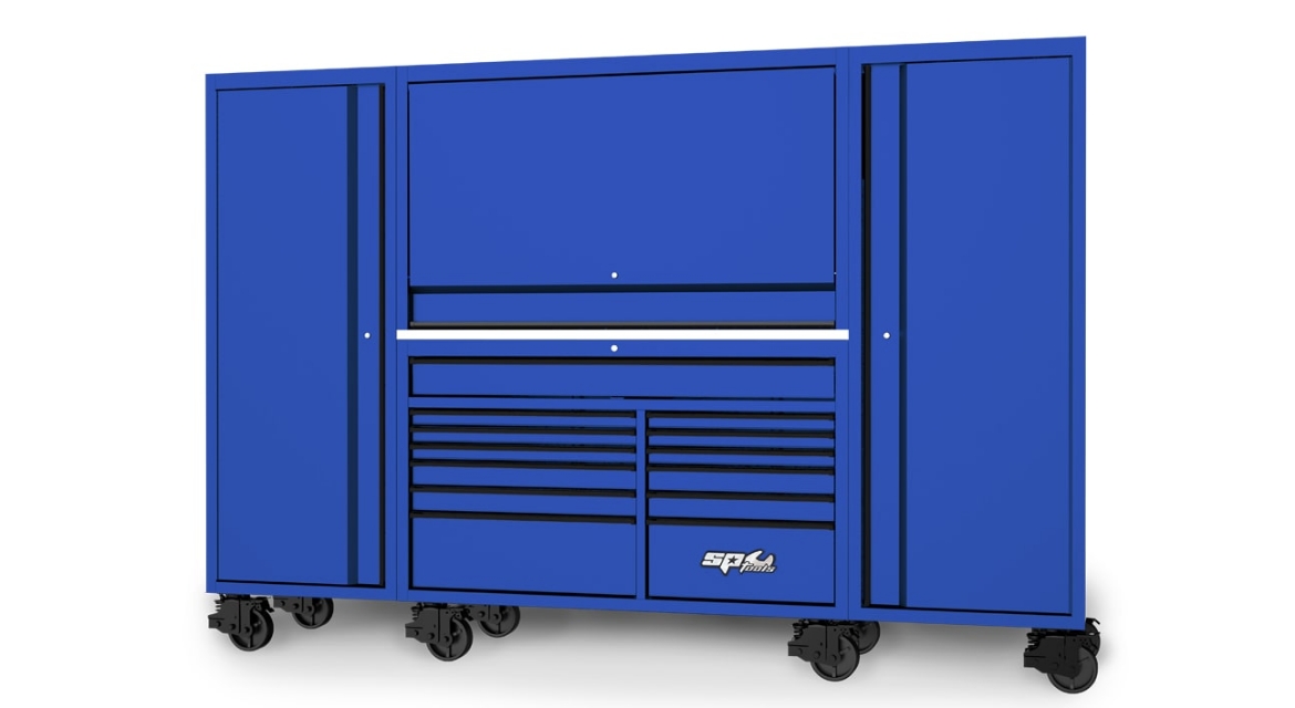 Picture of TOOL BOX 114" USA SUMO SERIES COMPLETE WORKSTATION - BLUE/BLACK