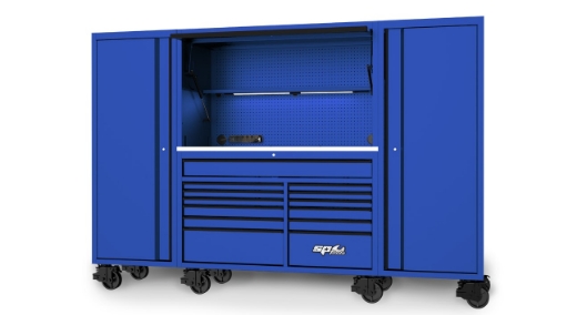 Picture of TOOL BOX 114" USA SUMO SERIES COMPLETE WORKSTATION - BLUE/BLACK