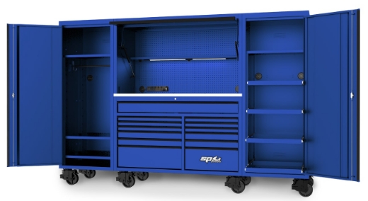 Picture of TOOL BOX 114" USA SUMO SERIES COMPLETE WORKSTATION - BLUE/BLACK