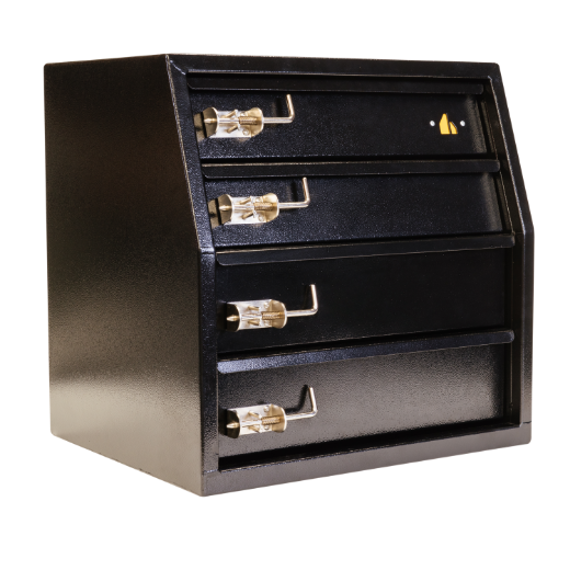 Picture of PARAMOUNT CANOPY 4  DRAWER SET - STEEL - BLACK (550L X 450W X 550H)