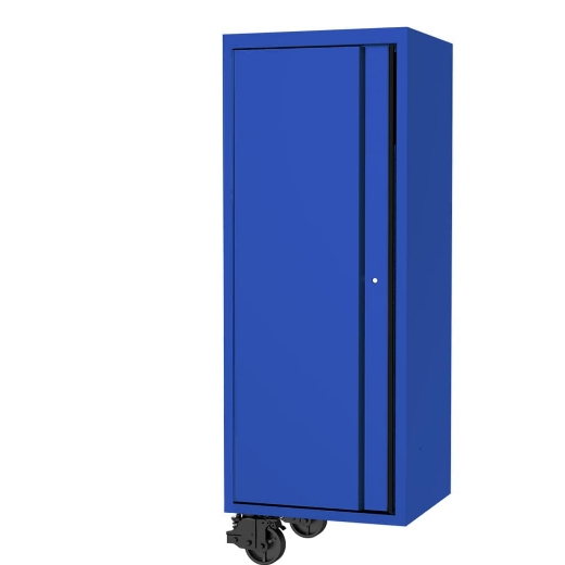 Picture of 27" USA SUMO SERIES SIDE CABINET - 3 FIXED SHELVES & CLOTHES HANG RAIL - BLUE/BLACK