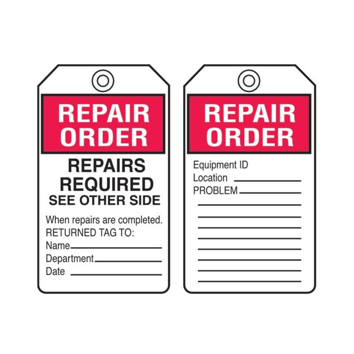 Picture of Repair Order Tag