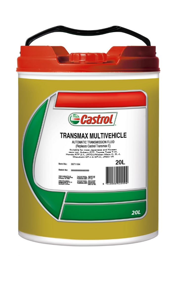 Picture of CASTROL TRANSMAX  MULTIVEHICLE 20L - CHECK STOCK LEVEL - DISCONTINUED
