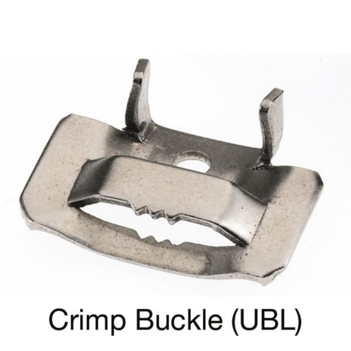 Picture of UBL006/100 - CRIMP BUCKLE TO SUIT UBB006-30P OR UBB006-30R - SIZE 9.5MM (3/8") x 0.65MM