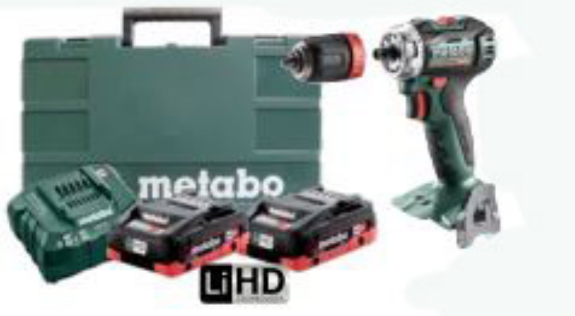 Picture of METABO 1 PIECE 60NM CORDLESS DRILL / DRIVER KIT - BS 18 L BL Q PC 4.0 K
