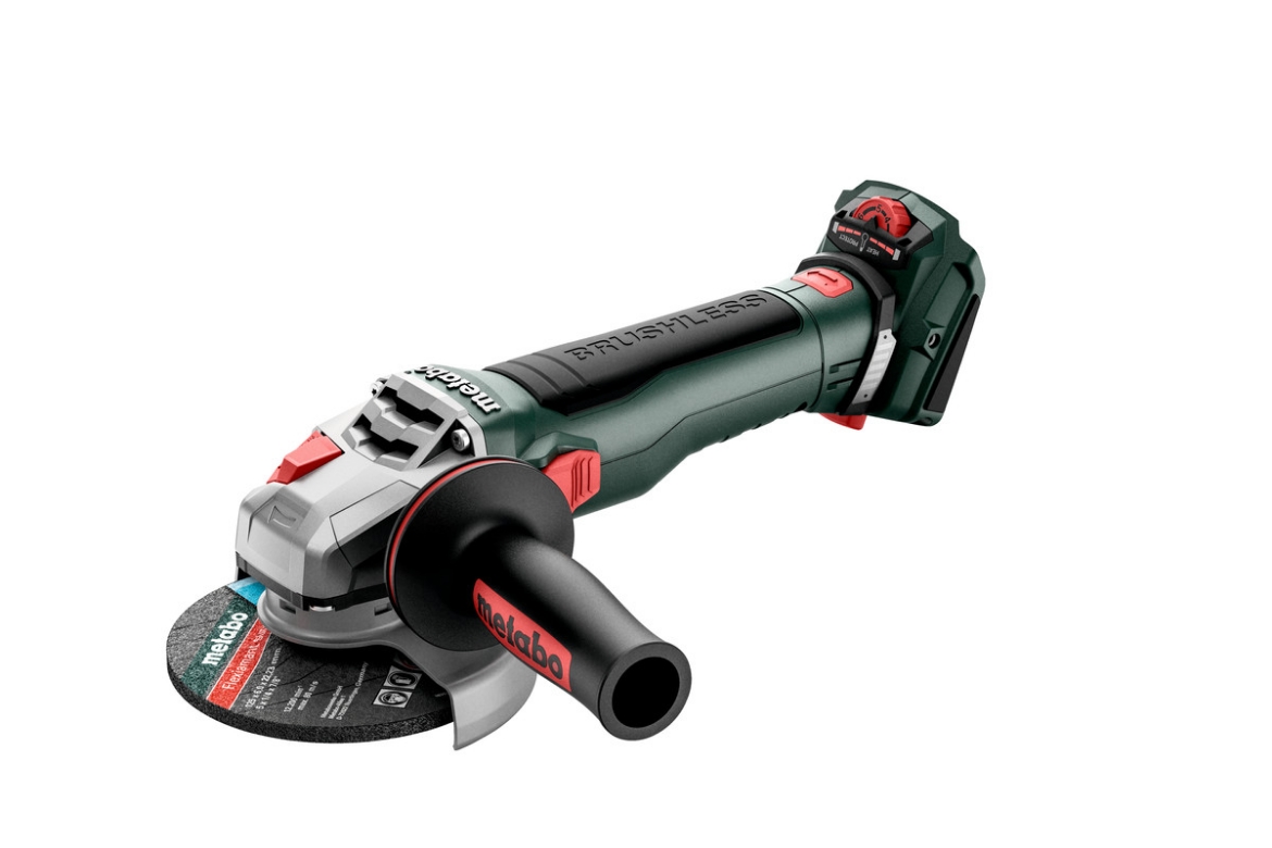 Picture of METABO 18V BRUSHLESS Ø 125MM ANGLE GRINDER (2800-10000RPM), WITH BRAKE, SPEED CONTROL, QUICK-LOCKING NUT -  SKIN ONLY