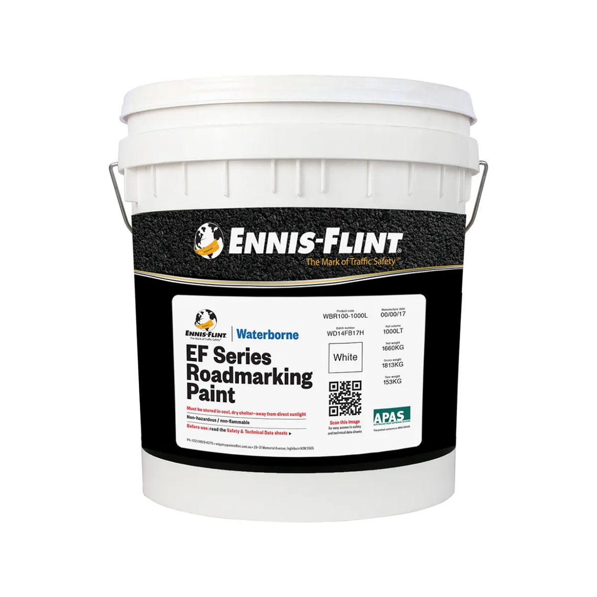 Picture of Ennis-Flint Waterborne EF Series Roadmarking Paint 15L - White