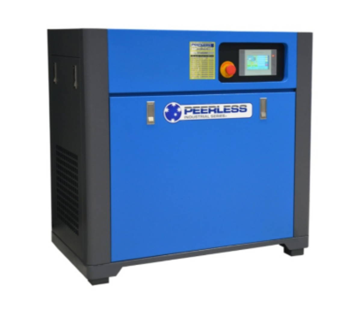Picture of PEERLESS 20HP VARIABLE SPEED ROTARY SCREW COMPRESSOR- BASE MOUNT