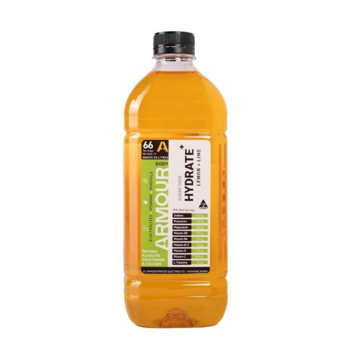 Picture of BODY ARMOUR Hydrate+ 2L Concentrate - Lemon & Lime
