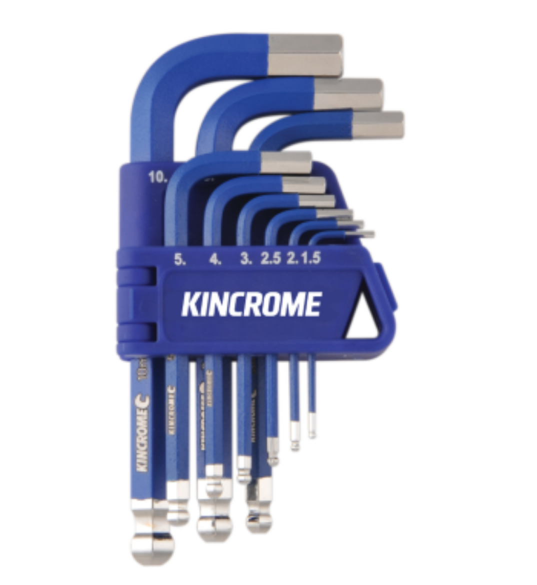 Picture of KINCROME Ball Joint Hex Key & Wrench Set Short Series 9 Piece