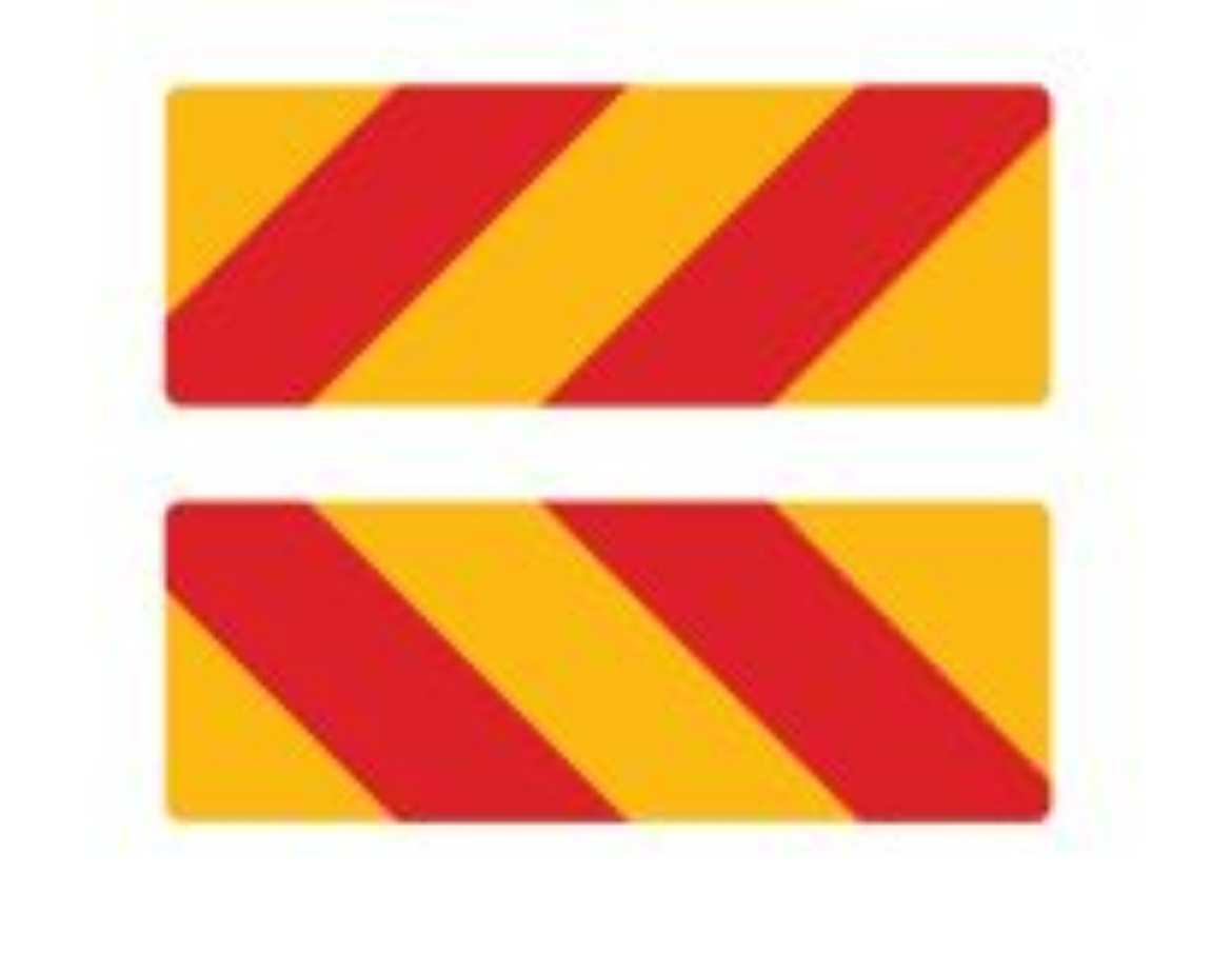 Picture of REAR MARKERS - Class 400 (VSB12) 2 Piece @ 400 x 100mm Strip Aluminium  
Category 41A & 41B