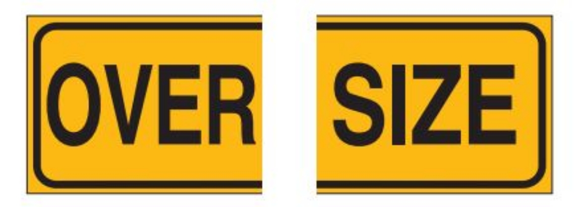 Picture of SIGN OVERSIZE DECAL 600X450MM (2PC)