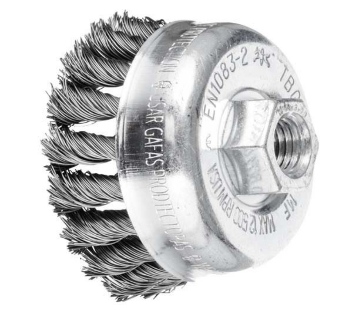 Picture of PFERD 4"/100mm Twist Knot Cup Brush Steel  M14 ST 0,35 Universal (103609)