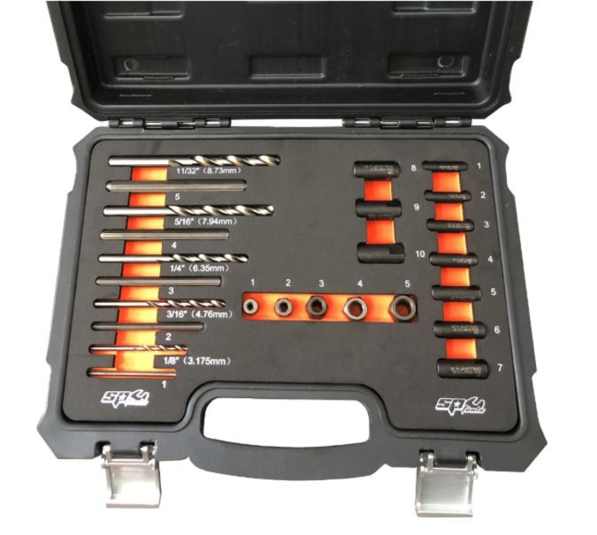 Picture of SCREW EXTRACTOR DRILL AND GUIDE SET 25PCS