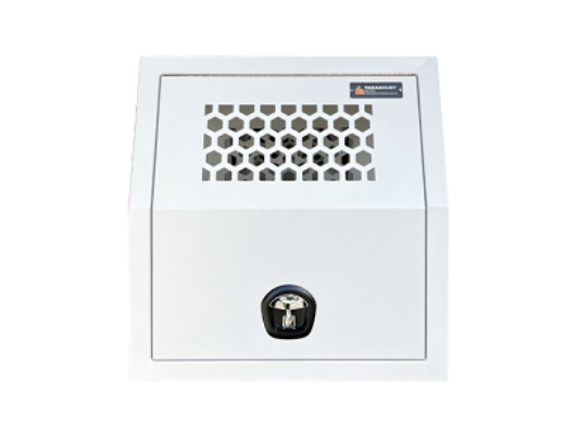 Picture of PARAMOUNT DOG BOX - DOUBLE SIDED WITH MIDDLE DIVIDING DOOR - WHITE (1770L X 800W X 850H)