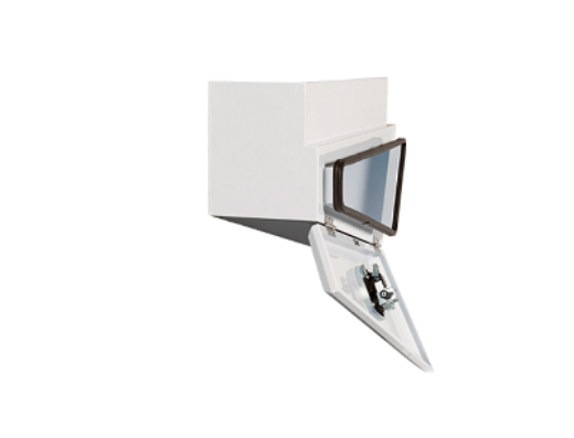 Picture of PARAMOUNT TAPERED UNDER TRAY STEEL TOOLBOX - LEFT OF WHEEL - WHITE (750L X 260W X 405H) - T HANDLE*