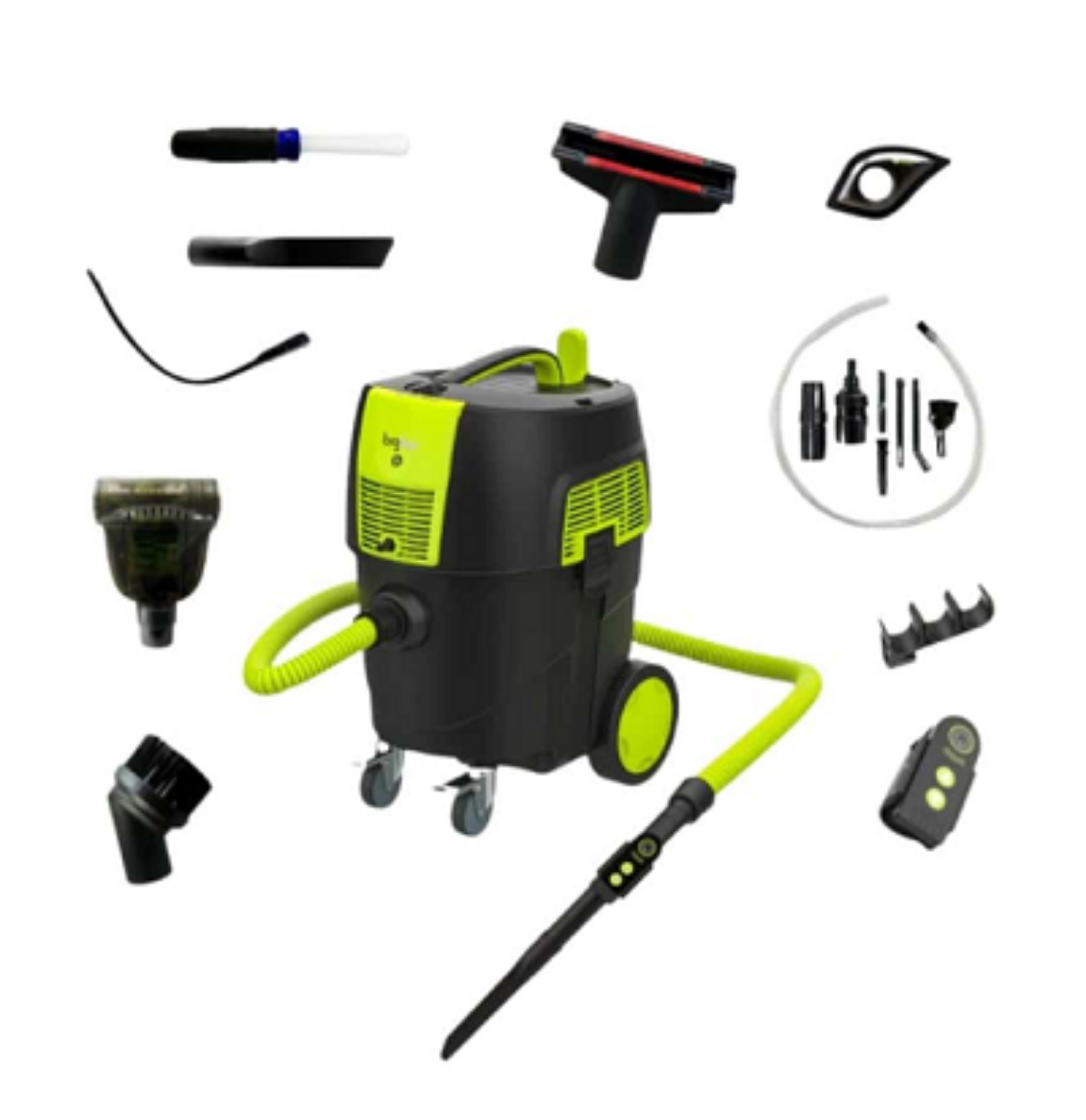 Picture of BigBoi Commercial Grade Wet & Dry Vacuum Cleaner, 5m/16.4ft Commercial Grade Hose,  30lt/7.9gallens, comes with a range of accessories