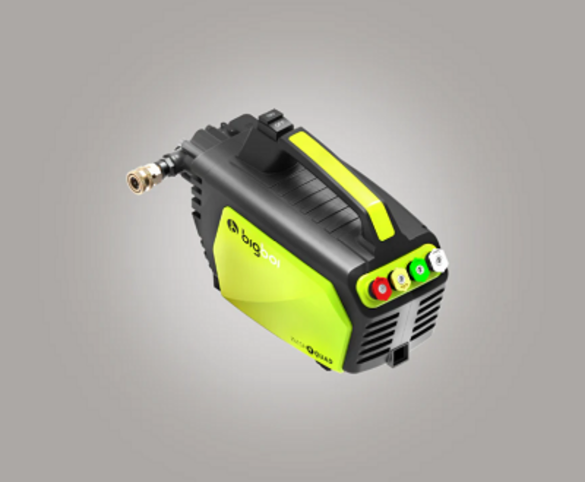 Picture of BigBoi Compact Pressure washer 1800PSI - Includes 3 Way Foam Cannon, Short Trigger Gun and 13M Hose