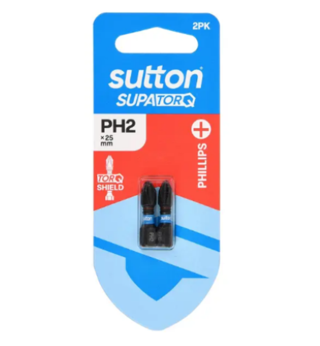 Picture of SCREWDRIVER BIT S200 SUPATORQ PHILLIPS PH2 25MM 2PK
