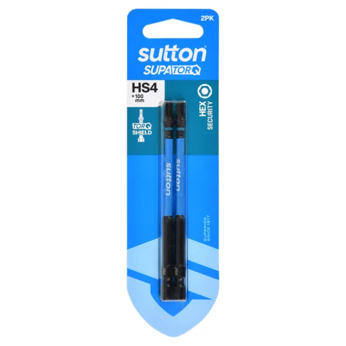 Picture of SCREWDRIVER BIT S208 SUPATORQ HEX-S HS4 100MM 2PK