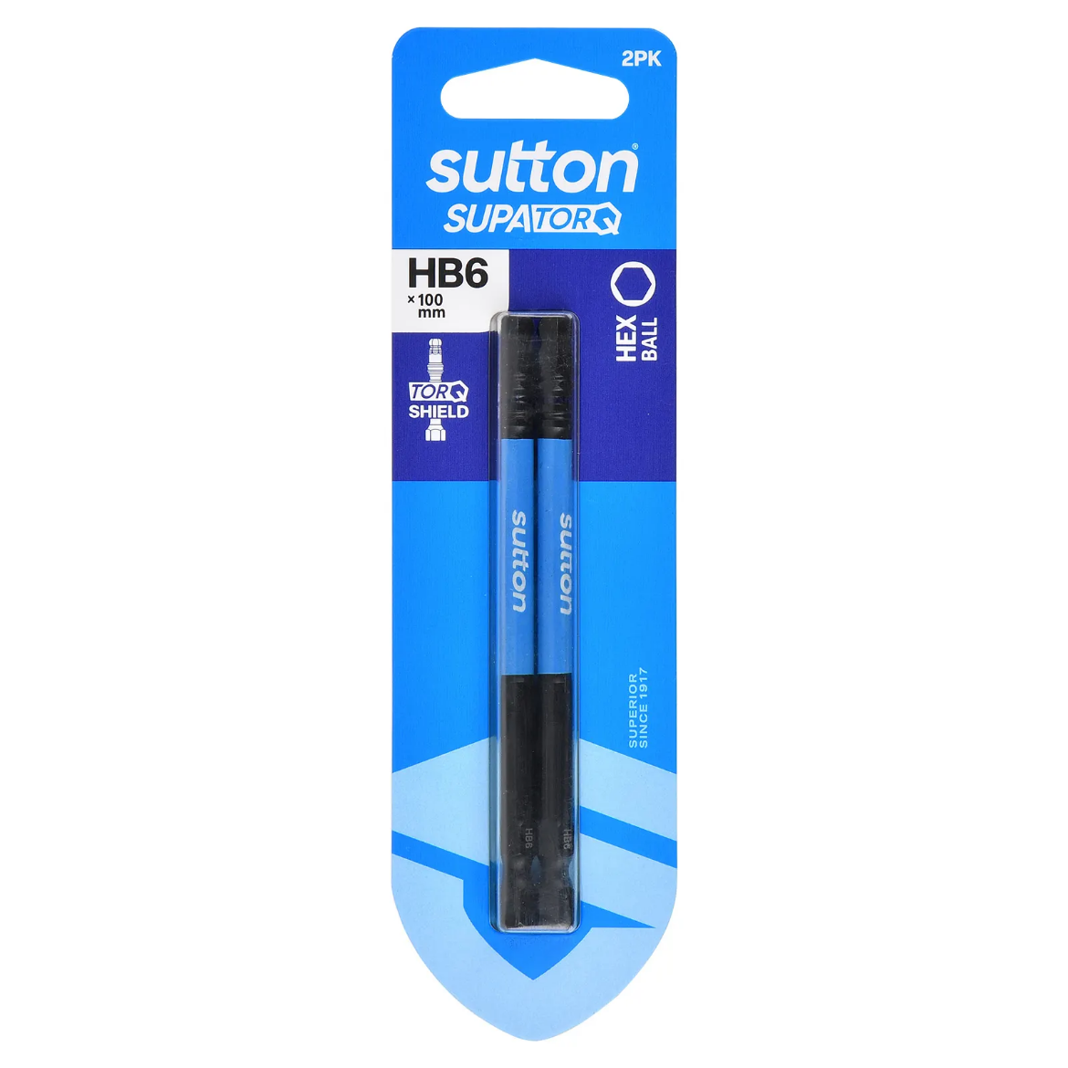 Picture of SCREWDRIVER BIT S210 SUPATORQ HEX BALL HB6 100MM 2PK