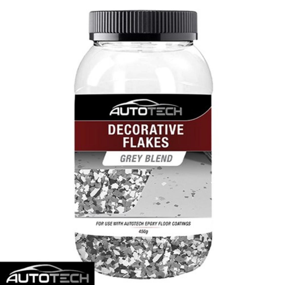 Picture of AutoTech Decorative Flakes 450g - GREY BLEND