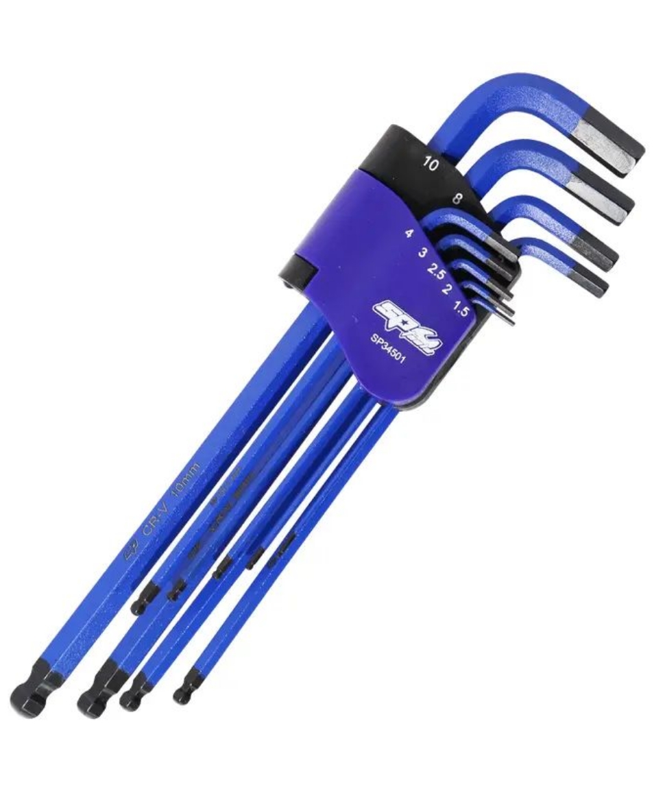 Picture of KEY SET BALL DRIVE HEX  - METRIC - COLOUR CODED - 9PC (BLUE)
