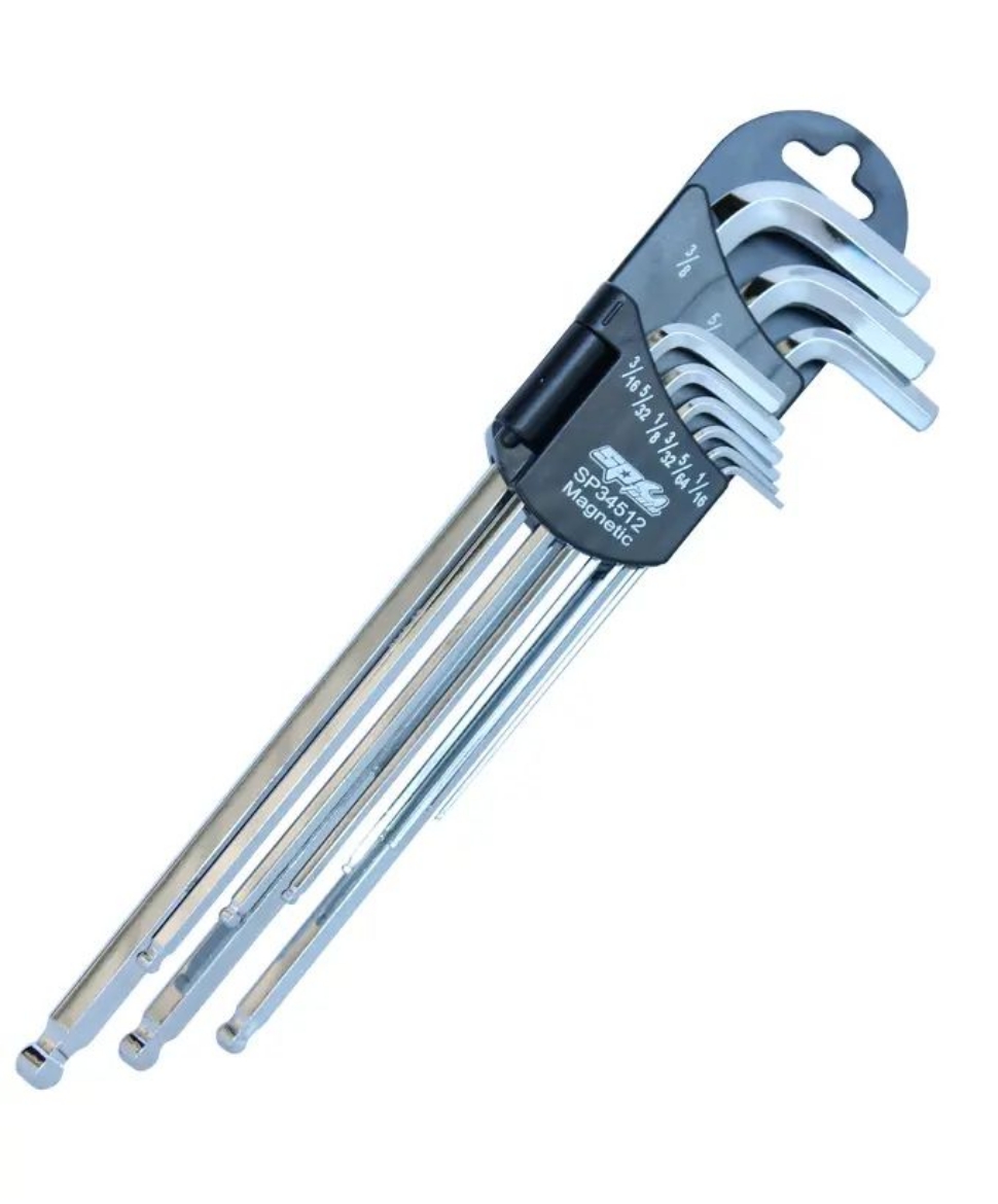 Picture of KEY SET MAGNETIC BALL DRIVE HEX KET SET - SAE - CHROME - 9PC