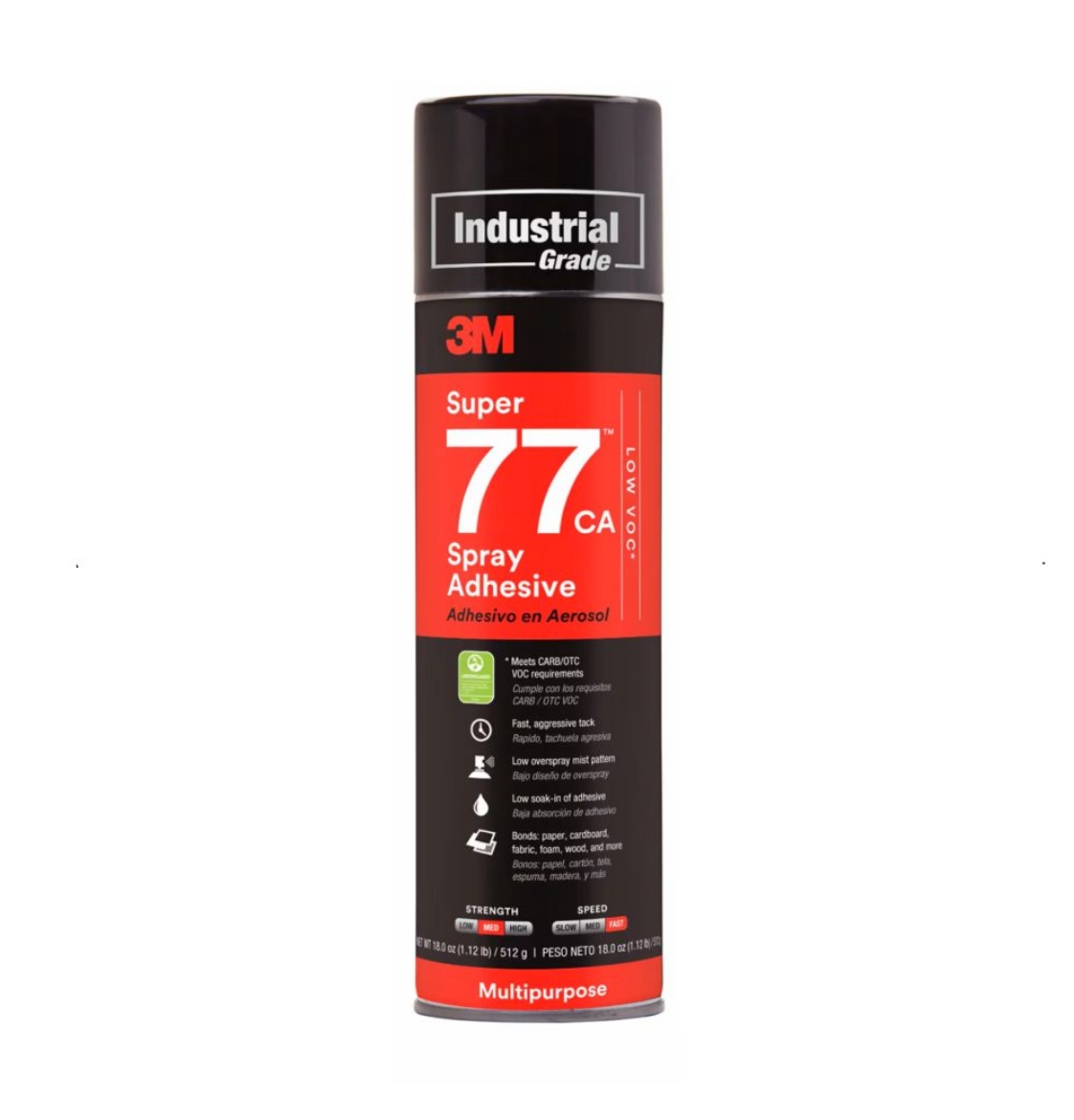 Picture of 3M Super 77 Multi-Purpose Spray Adhesive, 374g