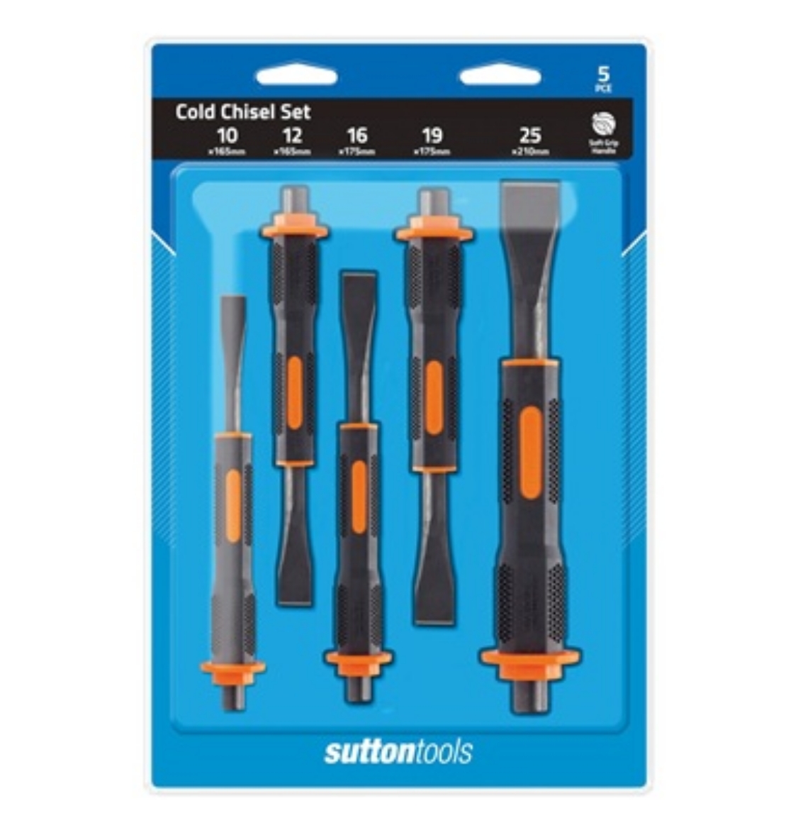 Picture of COLD CHISEL M710 SOFT GRIP 5 PCE SET (10, 12, 16, 19, 25mm)