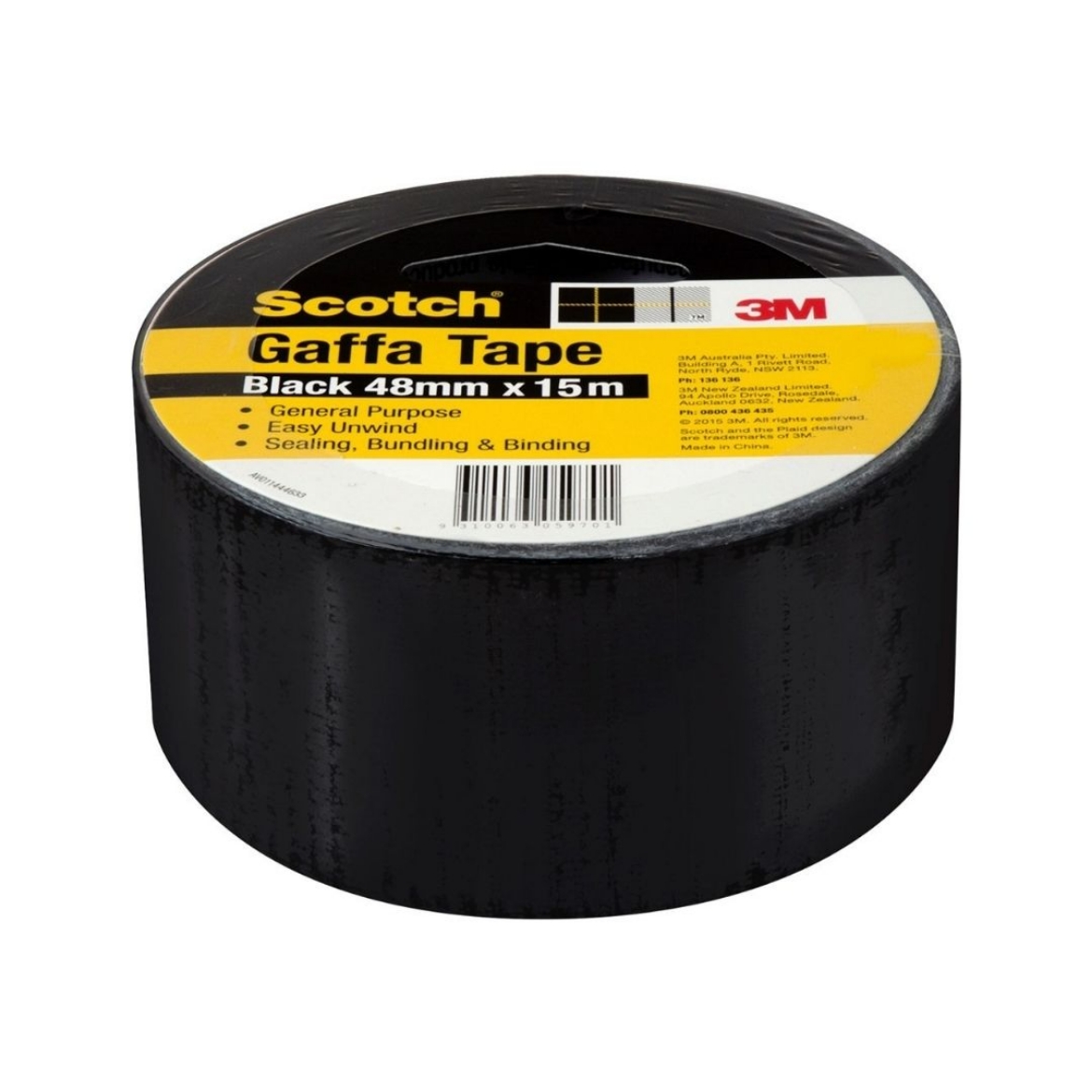 Picture of 3M SCOTCH GAFFA TAPE 933, BLACK 48MMX15M