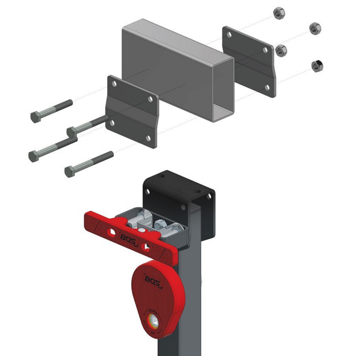 Picture of BOS Bolt through Chassis Bracket Twin Pack