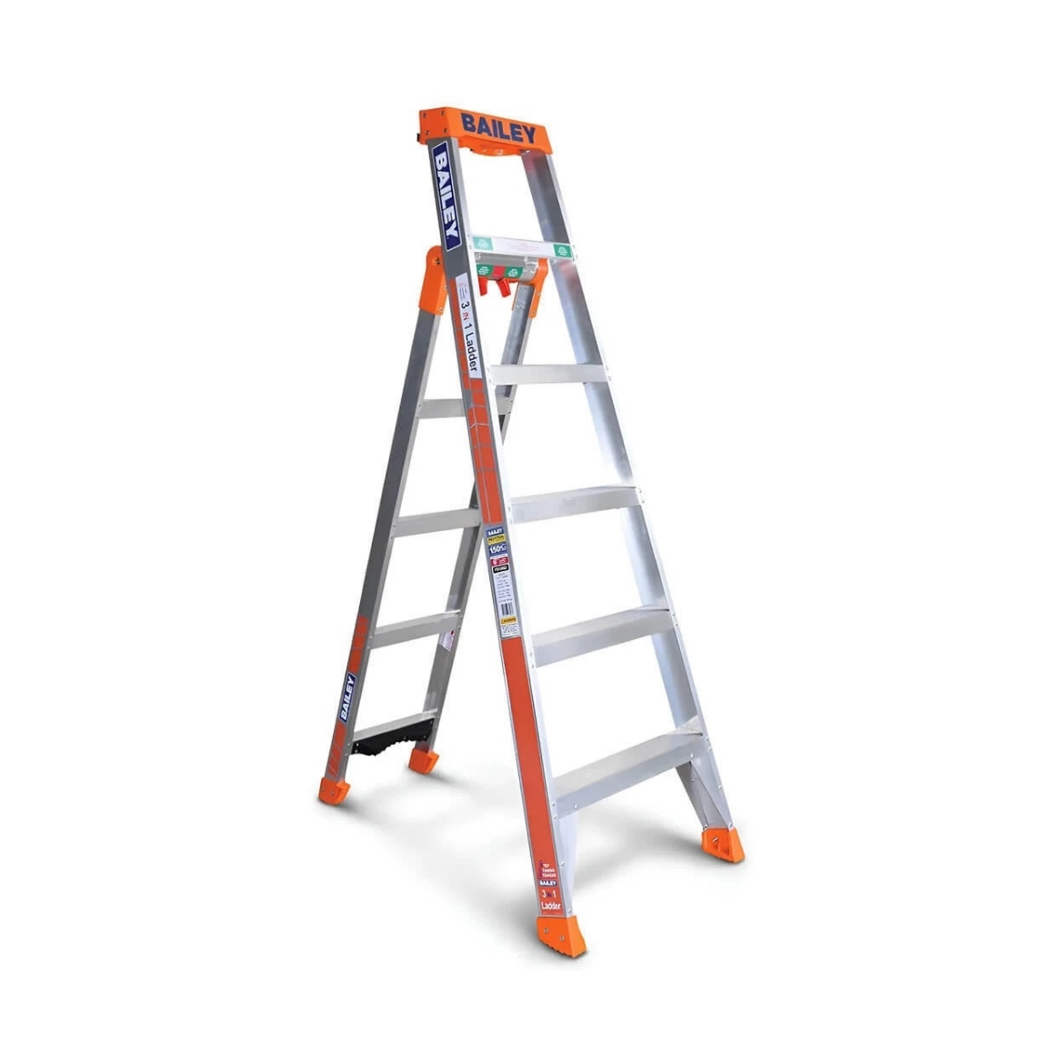 Picture of Bailey AL SLS 3 IN 1 (6/9 Step) 1.8m 150kg Ind Dual Purpose Step Ladder (END-OF-LINE)