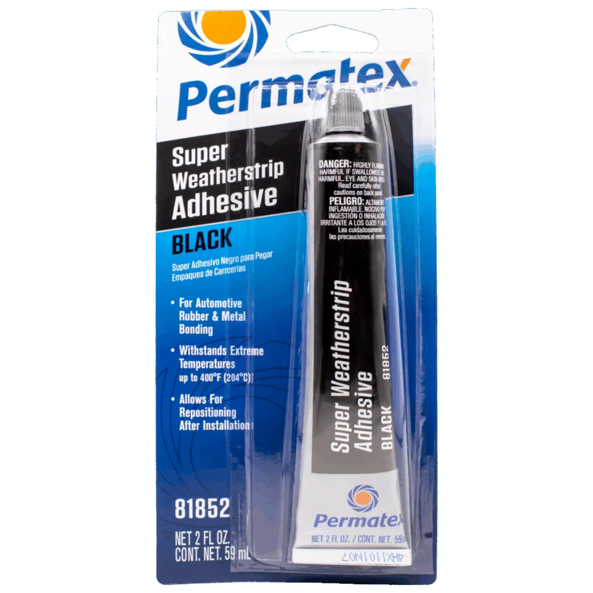 Picture of PERMATEX BLACK SUPER WEATHERSTRIP ADHESIVE 59ML