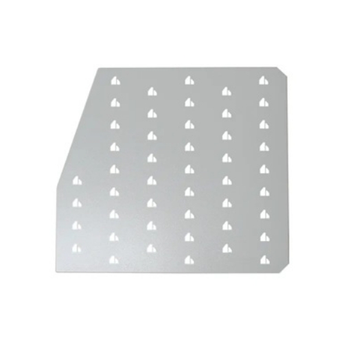 Picture of PARAMOUNT CANOPY INTERNAL ANGLED FRONT DIVIDER - RIPPLE WHITE (800H X 750D)