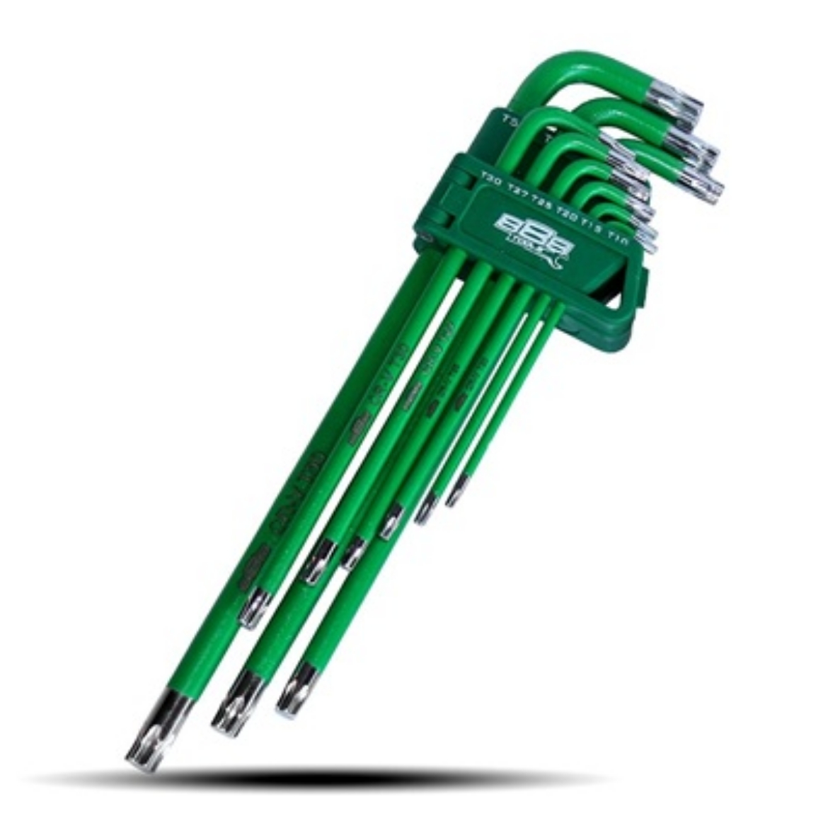 Picture of 888 Tools 9pce Torx Long Series Hex Key Set - Green