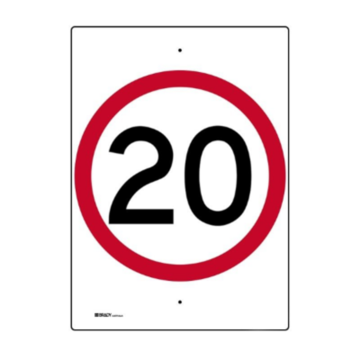 Picture of Site Maintenance Speed Limit Sign 20 450X600 Mtl