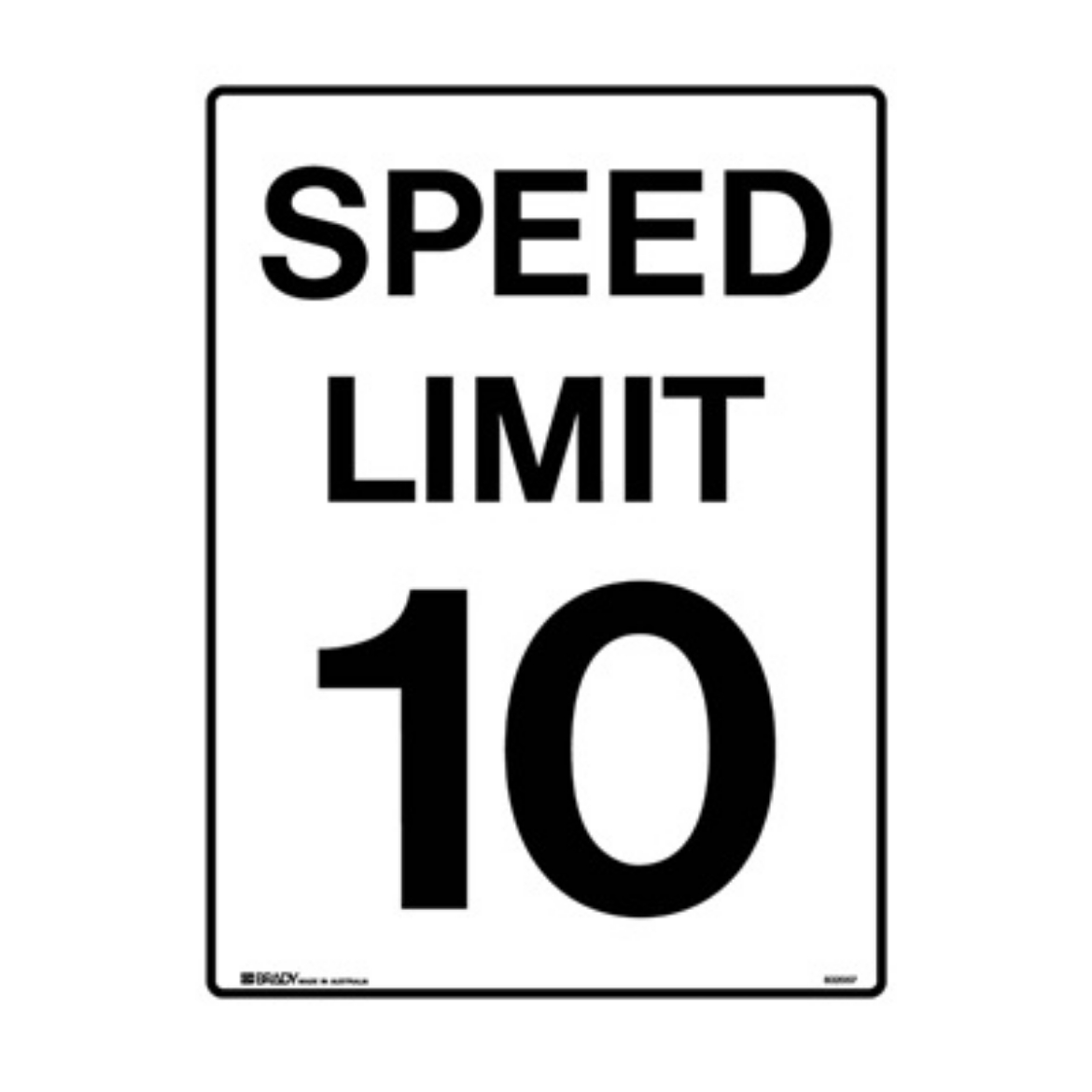 Picture of Sign Speed 10KPH 450 x 600mm Metal