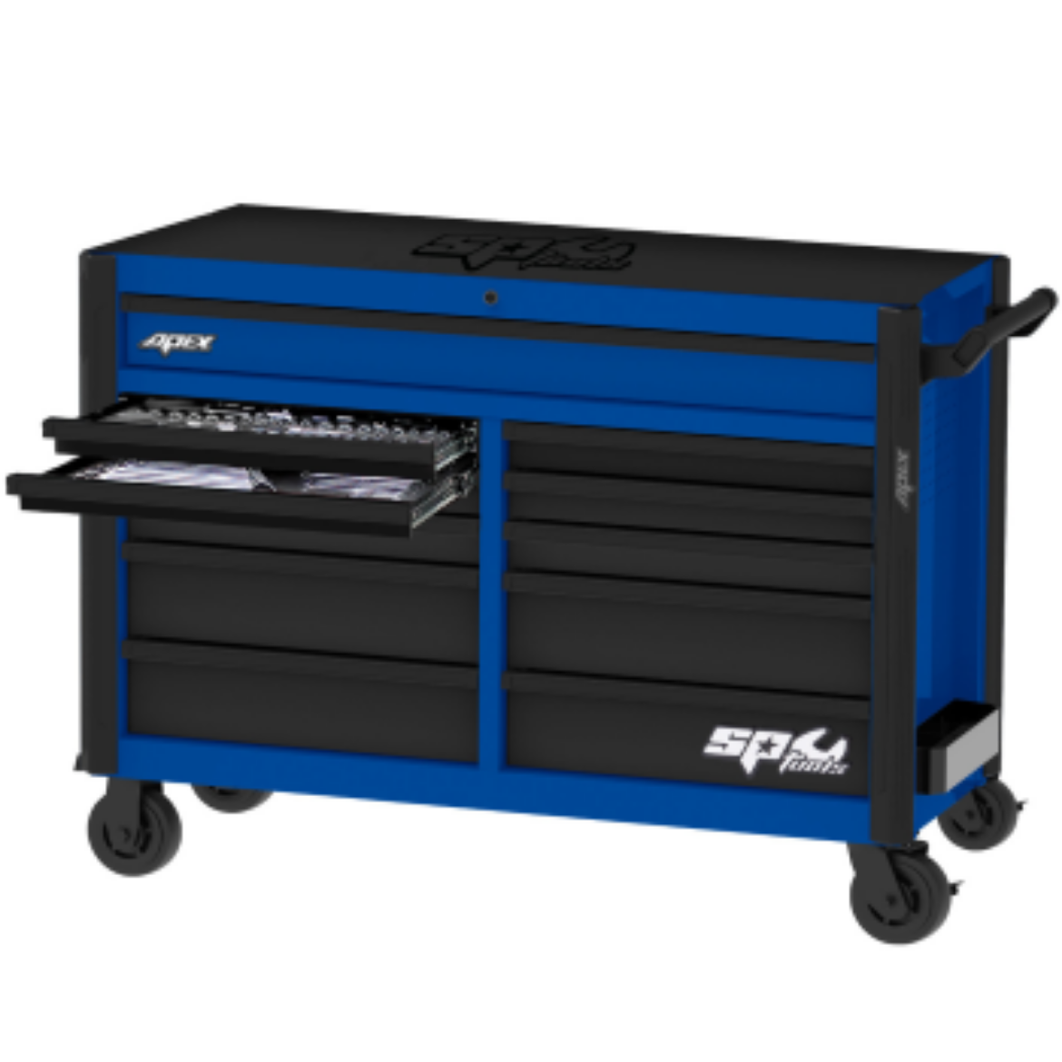 Picture of 345PC 58" APEX SERIES ROLLER CABINET TOOL KIT - METRIC & SAE (BLUE/BLACK)