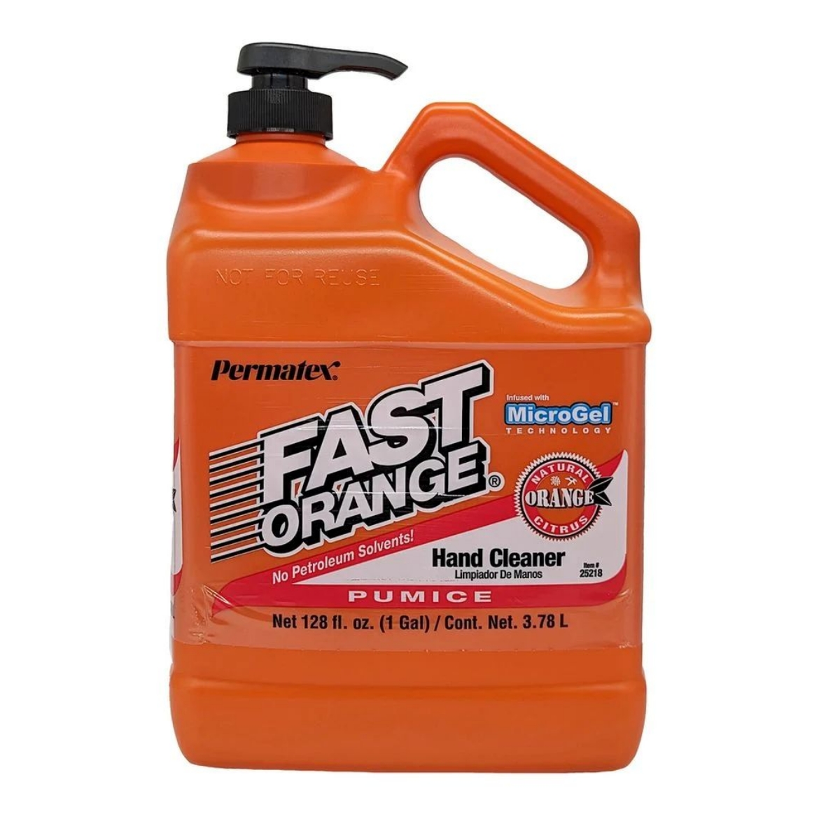 Picture of PERMATEX FAST ORANGE PUMICE HAND CLEANER PUMP PK 3.78L