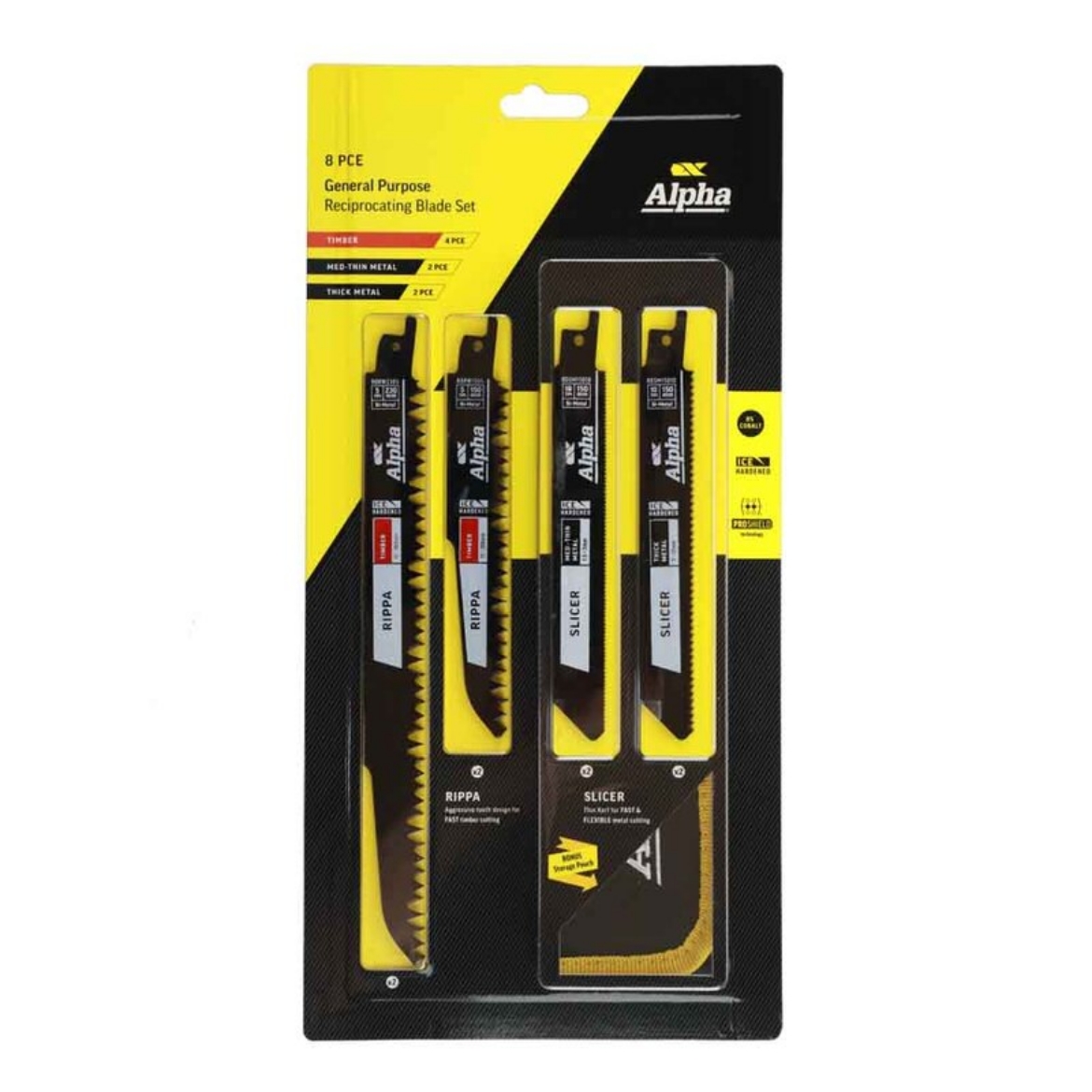 Picture of General Purpose 8 Piece Recip Blade Set incl Pouch