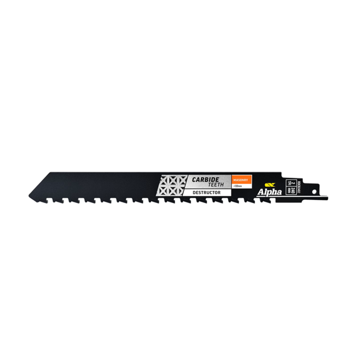 Picture of Alpha Carbide Teeth TCT Destructor Masonry Recip Blade | 2 TPI - 240MM