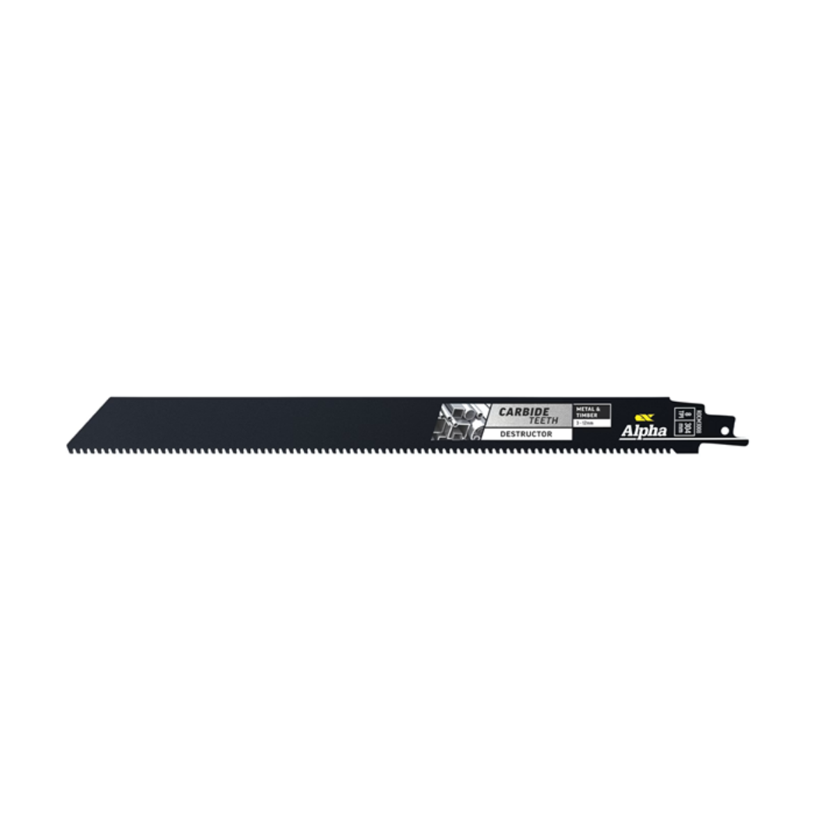 Picture of Alpha Carbide Teeth TCT Destructor Metal & Timber Recip Blade | 8 TPI - 304MM